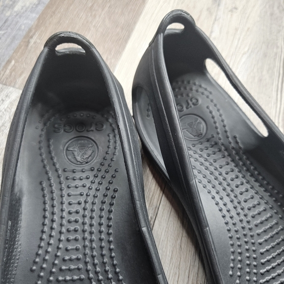 Crocs Kadee Slingback Flats Black Women's 7 - Picture 3 of 7
